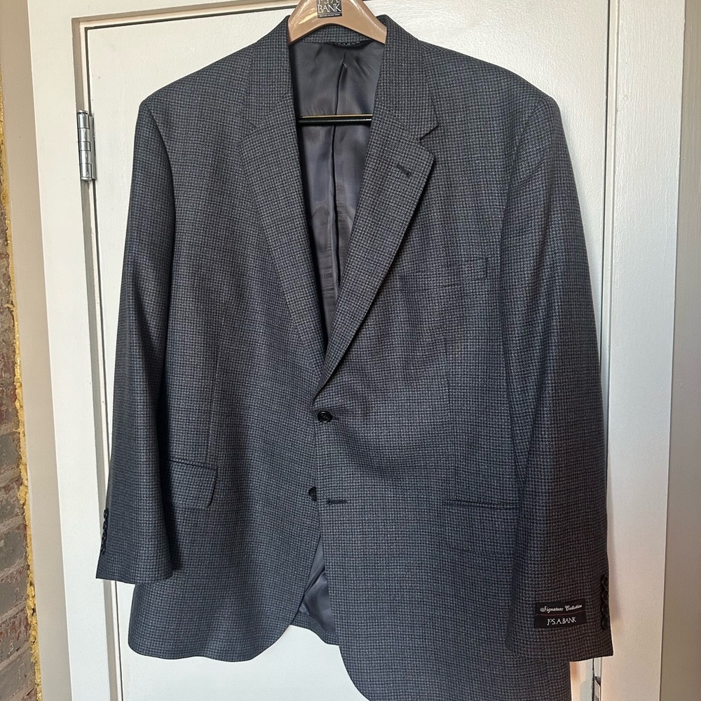 Jos. A. Bank Signature Collection NWT wool houndstooth suit jacket 48R